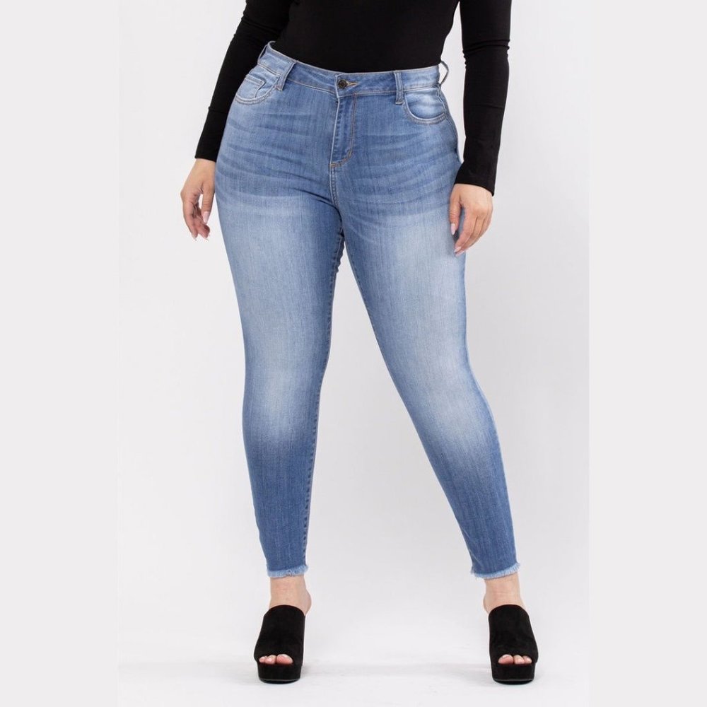 Plus Size High Waist Denim